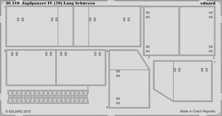Eduard 36310 Jagdpanzer IV (70) Lang Sch?rzen 1/35