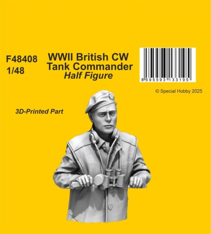 CMK F48408 British CW Tank Commander WWII (half figure) 1/48