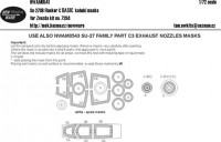 New Ware NWA-M0541 1/72 Mask Su-27UB Flanker C BASIC (ZVE 7294)