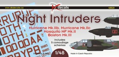 Dk Decals 48021 Night Intruders (5x camo) 1/48
