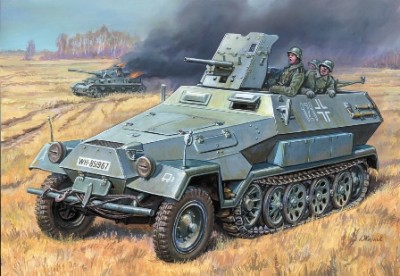 Звезда 3588 БТР Ханомаг с пушкой Рак 35/36 1/35
