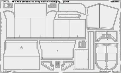 Eduard 36157 M-7 Mid production deep water fording eq.