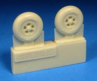 Barracuda Studios BCR72452 Supermarine Spitfire Mk.I - IX Five Slot Mainwheels 1/72