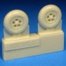 Barracuda Studios BCR72452 Supermarine Spitfire Mk.I - IX Five Slot Mainwheels 1/72