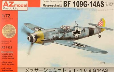 AZ Model 75022 Messerschmitt Bf 109G-14AS 'Foreign Service' 1/72