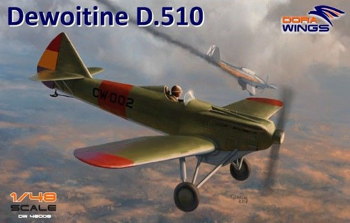 Dora Wings 48008 Dewoitine D.510 Spanish civil war (+bonus Japan, NIJ) 1/48