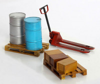 Plus model 345 Pallet track and pallets 1:35