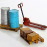 Plus model 345 Pallet track and pallets 1:35