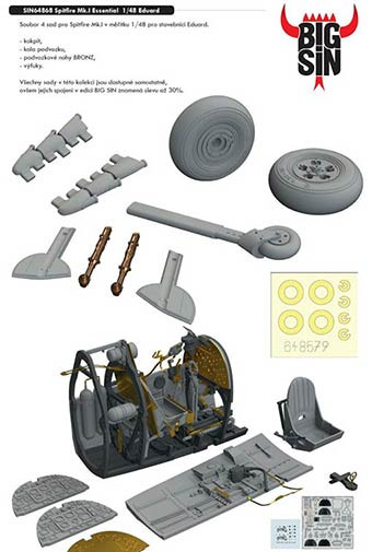 Eduard SIN64868 BIGSIN 1/48 Spitfire Mk.I ESSENTIAL (EDU)