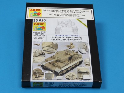 Aber 35K20 Pz.Kpfw.VI Ausf.E (Sd.Kfz.181) Tiger I Late version (designed to be used with Tamiya kits) 1/35