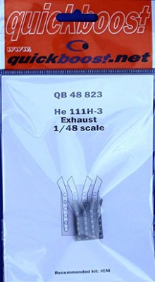 QuickBoost QB48823 He 111H-3 exhaust (ICM) 1/48