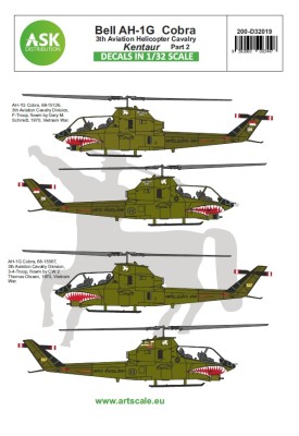 Art Scale 200-D32019 Bell AH-1G Cobra 3th Aviation helicopter cavalry Kentaur - part 2 1/32