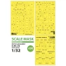 Art Scale 200-M32054 Avro Lancaster B.Mk.I/III wheels and canopy frame paint masks (outside only) 1/32