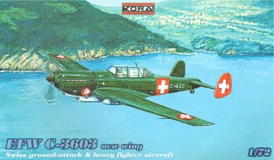 Kora Model 72127 EKW C-3603 new wing (Swiss heavy fighter) 1/72