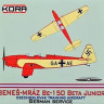 Kora Model 72227 Be-150 Beta Junior (German Service) 1/72