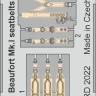 Eduard FE1319 Beaufort Mk.I seatbelts STEEL (ICM) 1/48