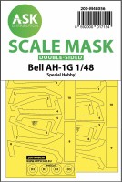 Art Scale 200-M48056 Bell AH-1G wheels and canopy frame paint masks (inside and outside) 1/48