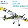 Quinta Studio QD32094 Fi 156C (Hasegawa) 3D Декаль интерьера кабины 1/32