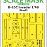 Art Scale 200-M48270 Douglas B-26C Invader canopy frame paint mask (outside only) 1/48