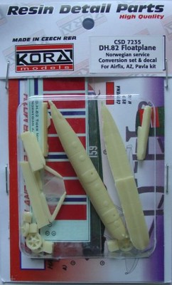Kora Model CSD7235 DH.82 Floatplane - Conv.set&amp;decal (Norwegian) 1/72