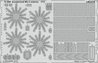 Eduard 72688 SET Sunderland Mk.V exterior (SPEC.HOB.)
