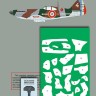 Print Scale PSM48003 Dewoitine D. 520 mask +decal+3D decal / Dewoitine D. 520 with 1AC. 1AC fought the Allies during the Syria–Lebanon campaign 1/48