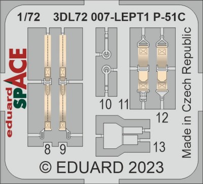 Eduard 3DL72007 P-51C SPACE (ARMA H.) 1/72