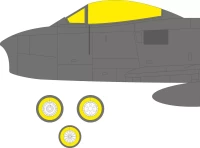 Eduard EX1091 Mask F-86F-25/30 TFace (AIRF) 1/48