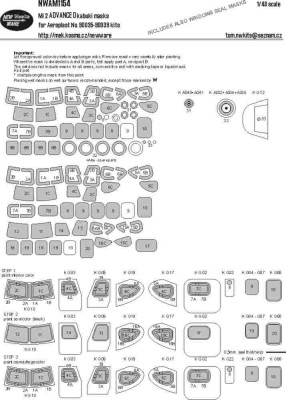 New Ware NWA-M1154 Mask Mi-2 ADVANCED (AEPL) 1/48