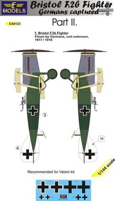 Lf Model C44123 Decals Bristol F.2b Fighter Captured Part 2 1/144