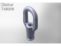 Zedval T48008 Трос Ф0,6 мм с коушами вариант 1 для авто бронетехники СССР и России 1/48