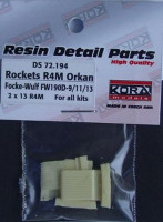 Kora Model DS72194 Rockets R4M Orkan FW 190D-9/11/13 (2x 13 pcs) 1/72