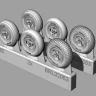 Brengun BRL-32053 Spitfire 4 spoke wheels set (3 types, 6 pcs.) 1/32
