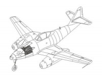 CMK 4112 Me 262A-1a/U3 - photoversion (contains Eduard Exp. Mask) - conversion set for TAM 1/48