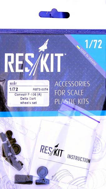 Reskit RS72-0074 Convair F-106(A) Delta Dart wheels set (HAS) 1/72