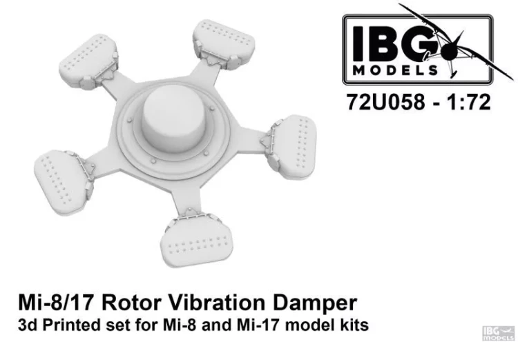 IBG Models U7258 Mi-17 Rotor Vibration Damper (3D-Printed) 1/72