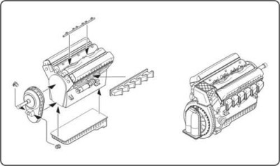 CMK 4216 Rols Royce Merlin serie 60 WW II British eng. 1/48