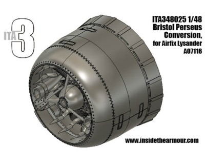 Inside the Armour ITA348025 Bristol Perseus engine Mk.II conversion for the Airfix Westland Lysander Mk.I/Mk.III 1/48