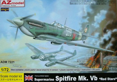 Az Model - Admiral ADM-72021 Supermarine Spitfire Mk.Vb 'Red Stars' 1/72