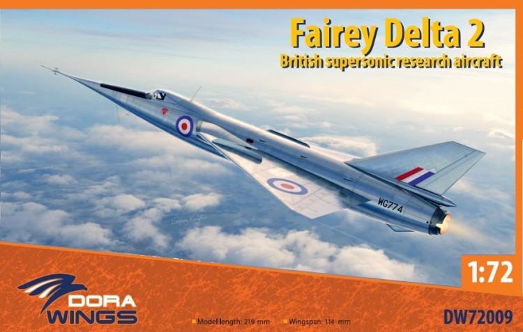 Dora Wings 72009 Fairey Delta 2 Britisih Supersonic Aircraft 1/72