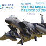 Quinta studio QD48090 F-15E (для модели GWH) 3D декаль интерьера кабины 1/48