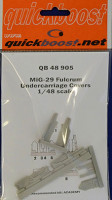 Quickboost QB48 905 MiG-29 Fulcrum undercarriage covers (ACAD) 1/48