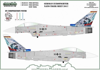 Model Maker Decals D72233 German Eurofighter ntm 2017 1/72