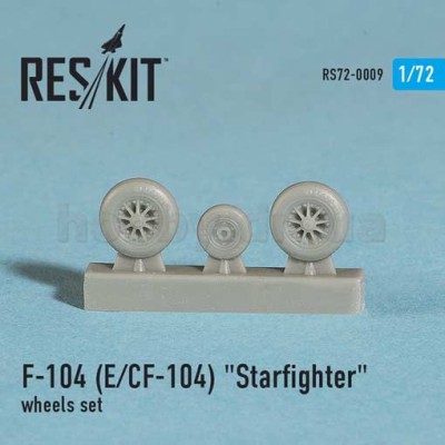 ResKit RS72-0009 F-104 (E) CF-104 &quot;Starfighter&quot; wheels set 1/72