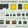 Eduard 3DL48225 B-26G Marauder cockpit & nose SPACE (ICM) 1/48