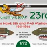 Dk Decals 72072 AVG and the USAAF 23rd FG (25x camo) re-issue 1/72