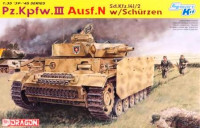 Dragon 6474 PzKpfw III Ausf N w/schrzen, Kursk 1/35