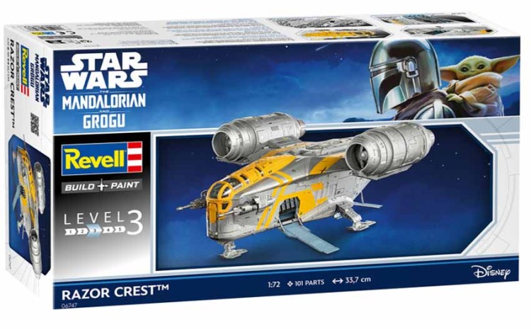 Revell 06747 Star Wars The Mandalorian and Grogu Razor Crest 1/72
