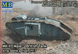 Master Box 72005 Британский танк MK1 &quot;Male&quot; Битва за Аррас, 1917 г. 1/72