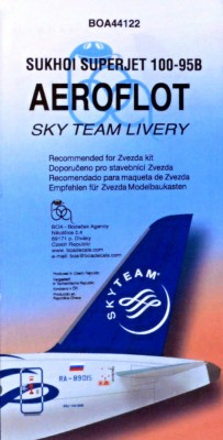 BOA Decals 44122 Декали Sukh.Superjet 100-95B Sky Team (ZVE) 1/144